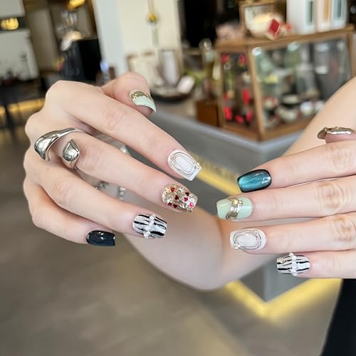 Matcha Muse Cat-Eye Press-On Nails Gift Kit Large - All-in-One Set