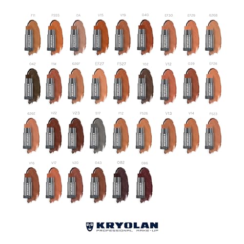 Kryolan TV Paint Stick - F11 Kryolan Makeup - Makeup Foundation - Makeup for TV, Theater, Stage, Acting, Face and Body, Full Coverage Concealer Foundation - Made in USA (25 g)