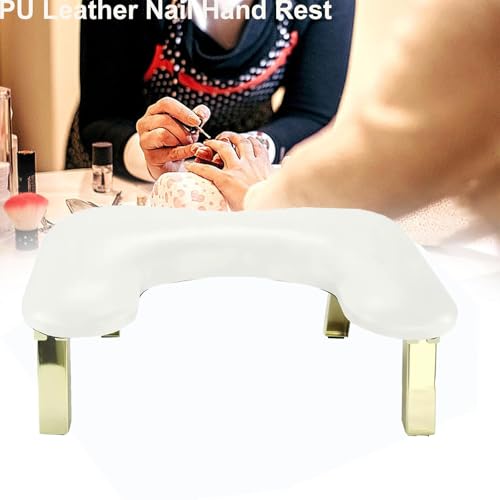 Foldable Nail Arm Rest with PU Leather Cushion - Manicure & Nail Tech Hand Support