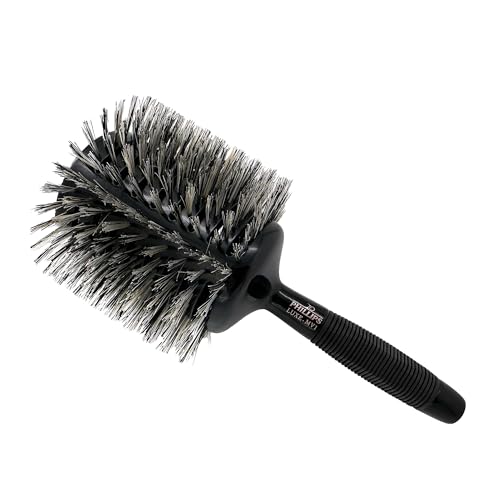 Long Hair Hair Brush with 5 Inch Barrel - Luxe Black & Rose Gold Variation