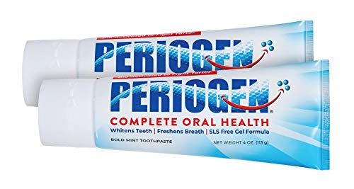 Periogen Tartar Control Toothpaste 2-Pack - 4 Ounces Each, Gentle Enamel Safe, Fresh Mint Flavor