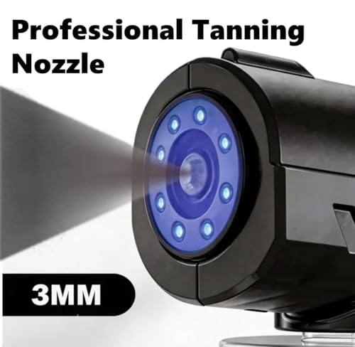 Cordless Spray Tan Machine with 280ml Gun - Glossy Black, Portable