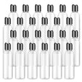 24 Pack Refillable Plastic Bottles 6.8oz with Leakproof Disc Caps