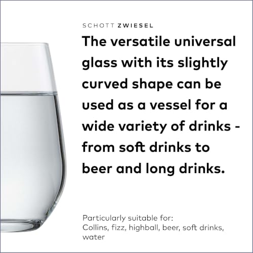 Clear 19 Ounce Universal Tumbler Set of 6 - Dishwasher Safe Tritan Glasses