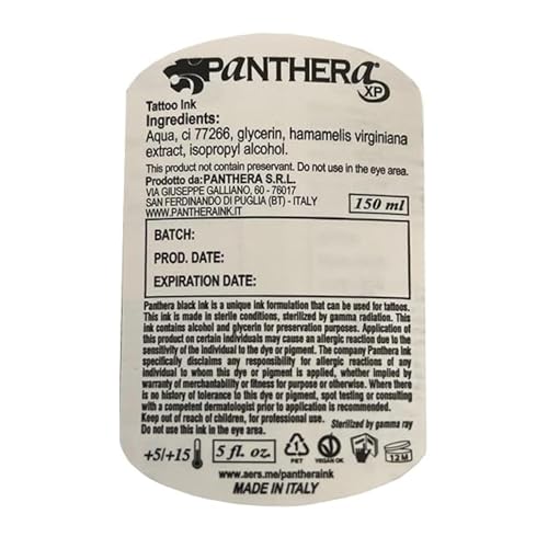 Tattoo Ink - XXX Tribal Black 5oz Bottle - Deep Velvety Black Ink for Tattoos