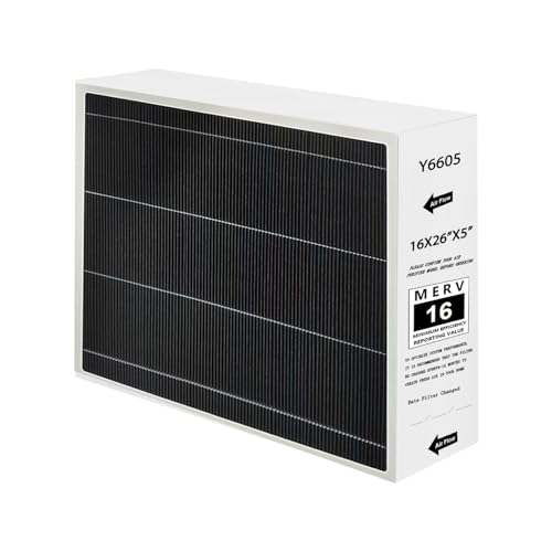 Y6605 MERV 16 Air Purifier Replacement Filter for PureAir PCO3-16-16