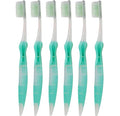 Adult Flossing Toothbrush Set - Soft Bristles, Reusable, Battery Powered, 6 Colors