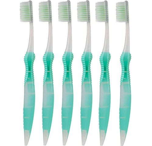 Adult Flossing Toothbrush Set - Soft Bristles, Reusable, Battery Powered, 6 Colors