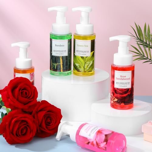 Spring Foaming Hand Soap with Pump Set - Moisturizing, 6 Bottles, 8.75oz