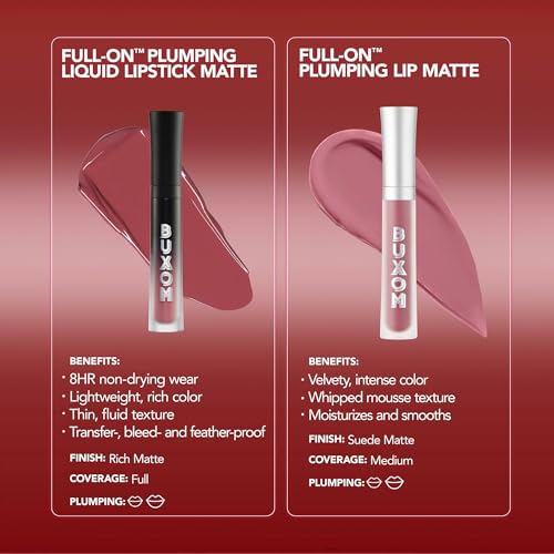 Buxom Full-On Plumping Liquid Lipstick - 0.12 oz, Nude Pink, Angel Baby