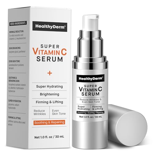 HealthyDerm Vitamin C Serum for Women Over 70 - 1 Fl Oz Hydrating & Anti-Aging