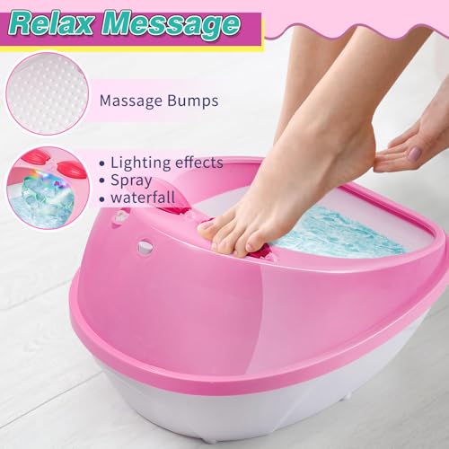 Kids Foot Spa & Nail Kit Set - Manicure Pedicure Spa Toys for Girls