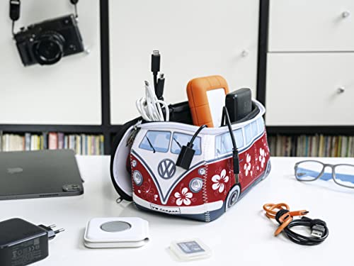 Large VW T1 Bus Camper Toiletry Bag - Waterproof Cosmetic Organizer