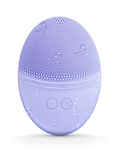 EZBASICS Silicone Facial Cleansing Brush Violet Waterproof Skin Care Tool