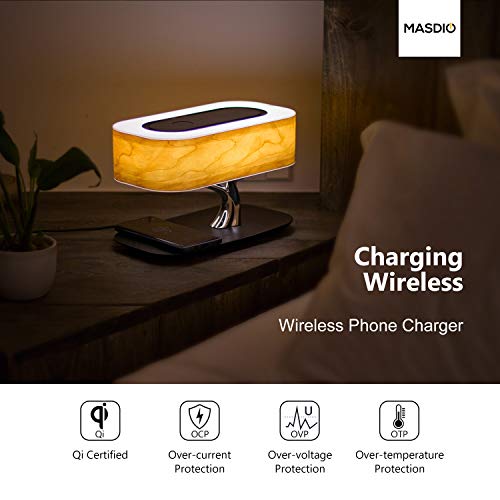 Masdio Light of Tree Bedside Lamp with Bluetooth Speaker & Wireless Charger – Variation: Light of Tree(Plus)