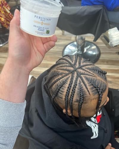 Peruvian White Extra Hold Braid, Loc & Edge Gel - Rosemary, 16 oz