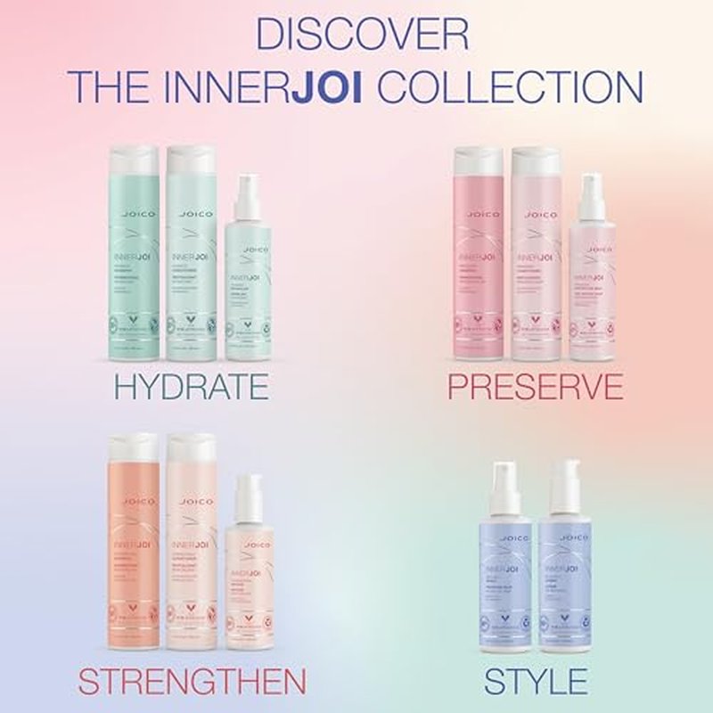 Joico InnerJoi Blowout Creme | Styling For All Hair Types | Sulfate & Paraben Free | Naturally-Derived Vegan Formula