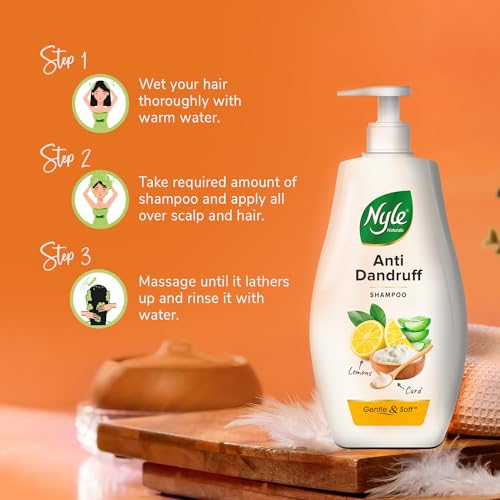 Nyle Anti Dandruff Shampoo 800ml for Hair Fall & Scalp Care