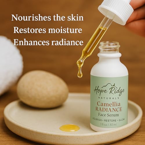 Camellia Radiance Face Serum, Ultra-Renewal Oil with Rose & Botanicals, Anti-Aging & Repair, for Normal/Dry/Combination/Mature Skin, Lightweight & Fast-Absorbing