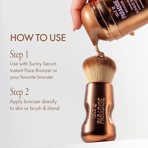Bronzing Brush for Face and Body - Vegan, Dense, Soft Tanning Tool
