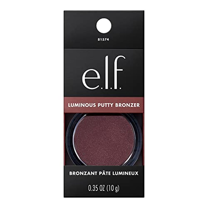 e.l.f. Luminous Putty Bronzer, Lightweight Putty-to-Powder Bronzer For A Radiant, Glowing Finish, Highly Pigmented, Vegan & Cruelty-Free, Frequent Flyer