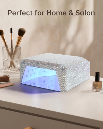 Cordless UV Nail Lamp for Gel Nails - Professional Salon & Home Use - Diamond Variation