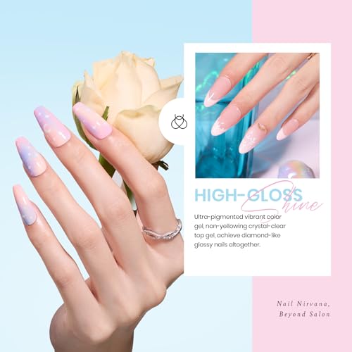 eetles Gel Nail Kit Easy Nail Extension Set 2 In 1 Nail Glue Gel Base with Pre Shaped Short Oval Almond Soft Gel Nail Tips Led Nail Lamp Acrylic Nail Clipper Gelly Nail Tips with jelly gel polish