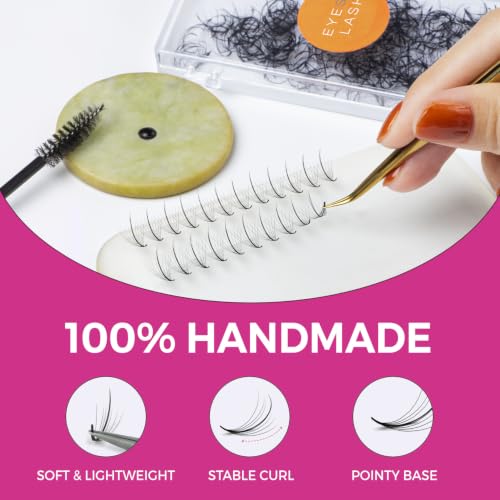Wispy Premade Lash Fans 5D 0.07 Size 7mm Curl for Eyelash Extensions