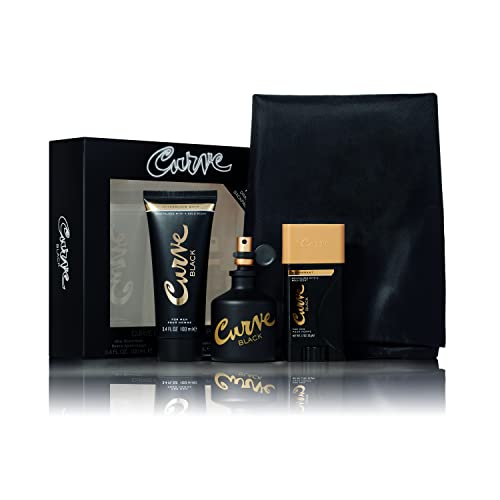 Curve Black Men’s 3-Piece Gift Set: Cologne, Deodorant & Aftershave Balm