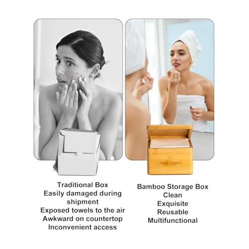 Disposable Face Towel,Biodegradable Facial Towels,Extra Thick Soft Large Clean Facial Towels Plant Fiber Facial Washcloth Dry Wipes for Sensitive Skin,Travel,Makeup Remover