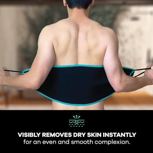 Dermasuri Deep Exfoliating Body & Back Scrub Mitt Bundle - Spa-Quality Skin Care