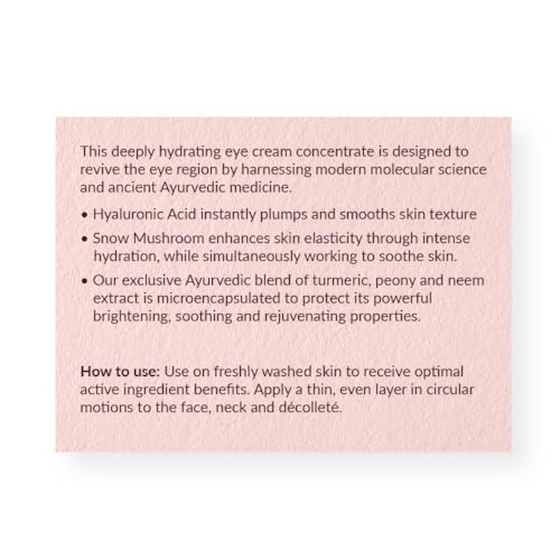 AVYA Hydroveda Moisturizer (1.7oz) - Advanced Ayurvedic Skincare/Hyaluronic Acid with Snow Mushroom/Soothes and Hydrates for Youthful Skin
