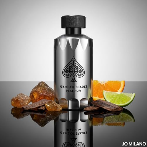 Jo Milano Game of Spades Platinum Parfum Spray 3.4 oz Unisex Long Lasting Fragrance