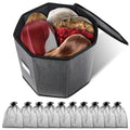 Lukeline Wig Storage Box,Wig Travel Case,Foldable Wig Travel Case for Men and Women,Yarn Organizer, Cosmetic Cabinet Storage Bag