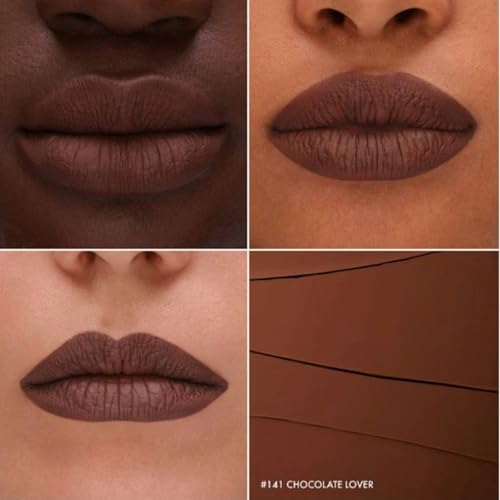 SEPHORA Favorites Cream Lip Stain Matte Liquid Lipstick - 141 Chocolate Lover (matte chocolate brown) - 0.16 fl oz / 5 mL
