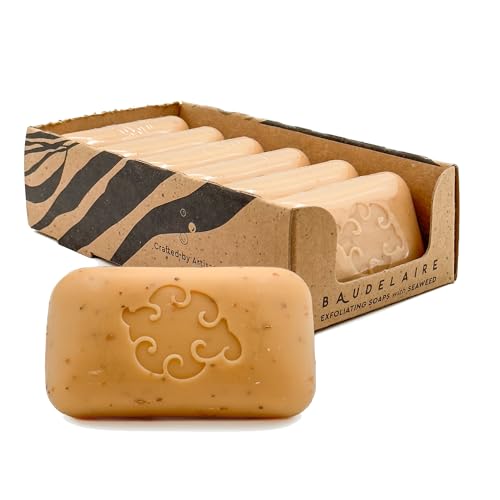 Baudelaire Spiced Exfoliating Loofa Soap - Natural Fragrance, Hydrating, Pack of 6