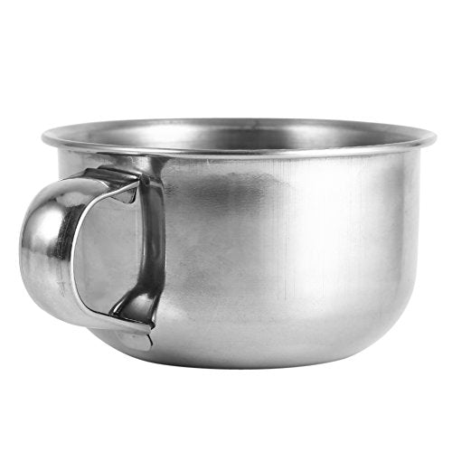 MAVIS LAVEN Stainless Steel Men's Shave Soap Bowl, Metal Shaving Soap Mug Bowl Cup Shaver Men Face Cleaning Soap Bowl