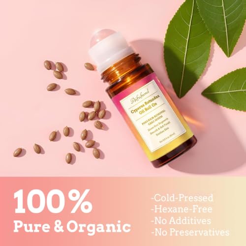 Cyperus Rotundus Hair Removal Oil with Rose Quartz Roll-On - Pink, 2 Fl Oz (Pack of 2)