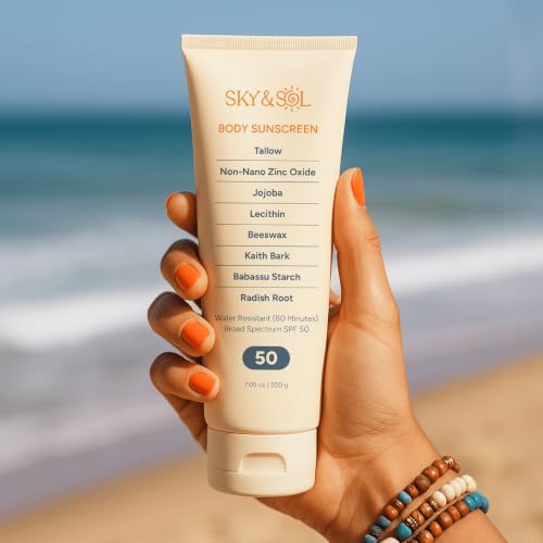 Sky & Sol SPF 50 Body Sunscreen Large 7.05 oz - Reef Safe Waterproof