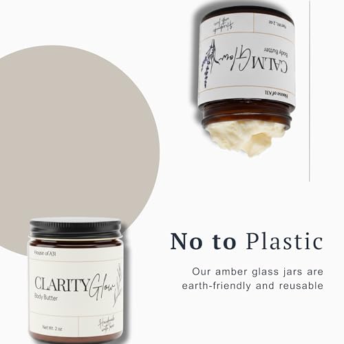 Clarity Glow Grass Fed Beef Tallow Moisturizer for Face & Body ? Whipped Tallow Body Butter for Dry, Sensitive Skin ? Natural Anti Aging Cream ? 2 oz