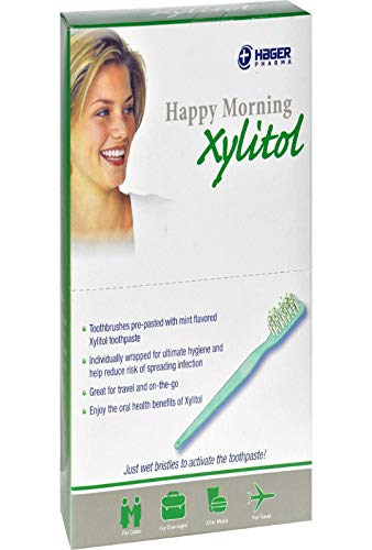 Disposable Single-Use Toothbrush with Xylitol Mint Paste - Travel Pack 50