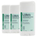 Lafe's Natural Deodorant Stick Cedar & Lime | Aluminum & Baking Soda Free, 2.25oz, 3-Pack for Women & Men