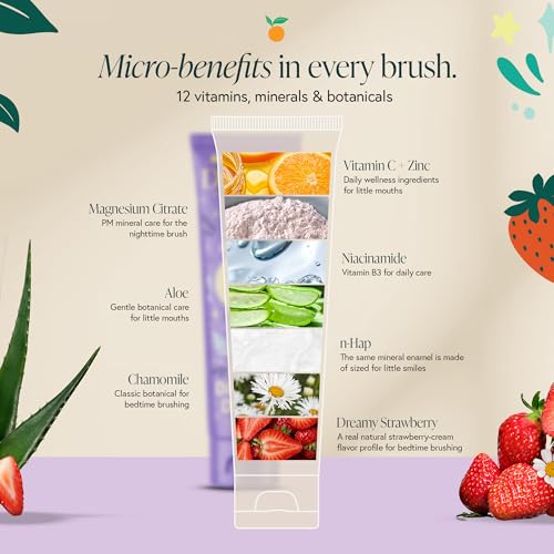 Kids Night Toothpaste - Family 4-Pack with Kids PM Flavors