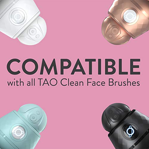 Silicone Replacement Brush Head for TAO Clean Orbital Face Cleansing Brush - White