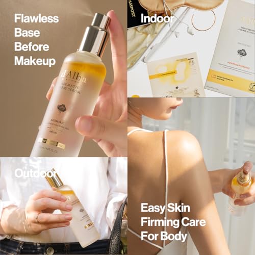 d'alba Piedmont White Truffle Double Serum & Cream and White Truffle First Aromatic Spray Serum Deep Hydration of VEGAN Skin Care for All Skin Types, Korean Skin Care (70g, 120ml)