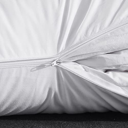 White Adjustable Goose Feather Pillow King Size - 3-in-1 Sleep Support