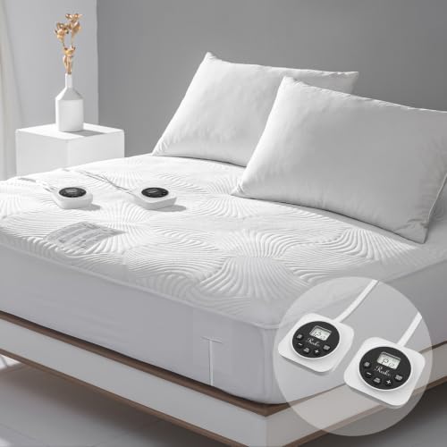 Heated Mattress Pad Queen with 3D Air Fabric & Preheat - Air Layer Variant