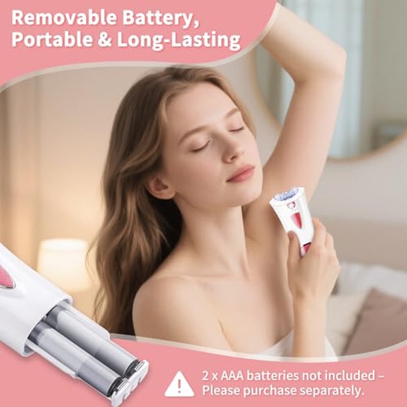 2026 Upgraded Facial Epilator for Women, Cordless Electric Tweezers Hair Removal Device with LED Light, Precise & Painless Face Epilator Hair Remover for Face/Lip/Arms/Legs/Bikini Line, Smooth Glide