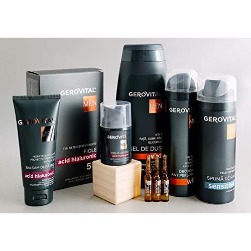 Gerovital MEN - After Shave Balm with Hyaluronic Acid | Moisturizing and Repairing Effect, 100 mililiters