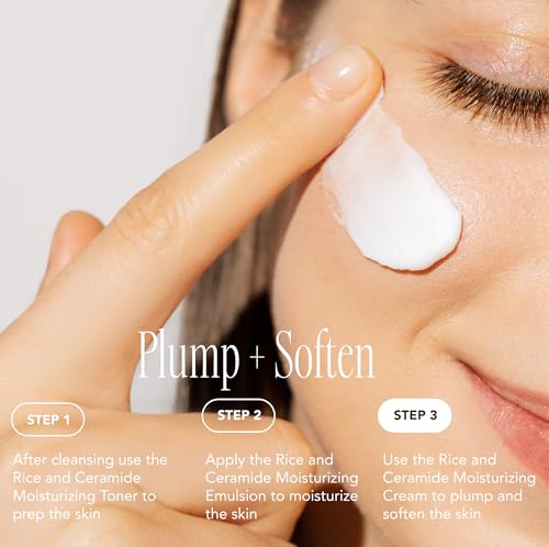 The Face Shop Korean Rice Skincare Duo - Light Hydration Toner & Moisturizer for Oily & Sensitive Skin
